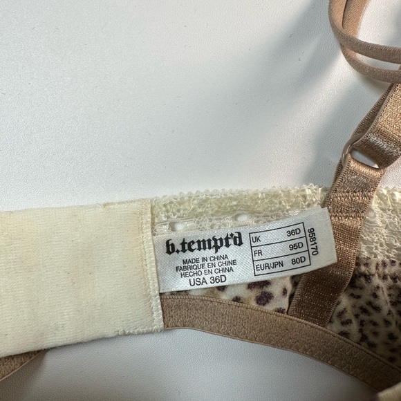 Brown Leopard Print Full-Coverage Bra with Adjustable Straps - Picture 4 of 4